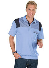Contrast Striped Polo Shirt