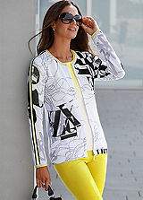Cotton Mix Zip Front Jumper