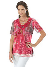 Dual Layered Floral Top