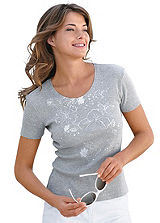 Round Neck Floral Print Top