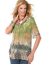 Summer Patterned Tunic Top